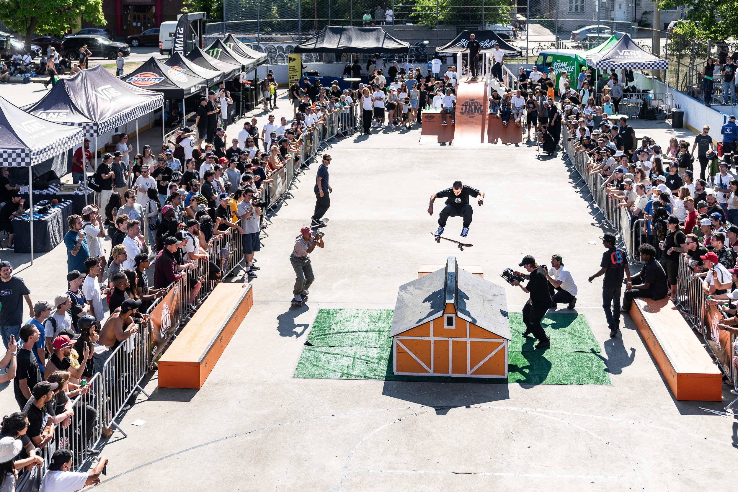 Mason kickflip frontside lipslide barn obstacle